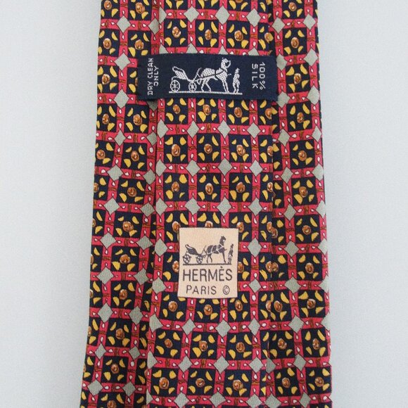 Hermes Vintage Men's Silk Tie - Picture 3 of 5